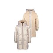 Like Flo reversible gewatteerde winterjas Ariana goud metallic/beige M...