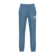 Vingino tapered fit joggingbroek Basic met printopdruk zachtblauw Jong...