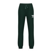 Vingino tapered fit joggingbroek Basic met printopdruk donkergroen Jon...