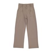 LEVV broek NINA taupe Bruin Meisjes Polyester Effen - 140