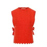 LOOXS little gilet oranje Meisjes Nylon Ronde hals Effen - 128/134