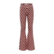 LOOXS little broek met all over print roze Meisjes Stretchkatoen All o...