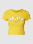 Kort T-shirt met REVIEW-collegeprint