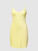 Mini-jurk met hartvormige hals
