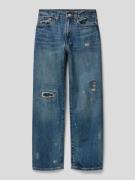 Relaxed fit jeans in used-look