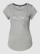 T-shirt met logo-applicatie