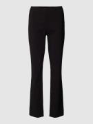 Stoffen broek met bandplooien, model 'INA'