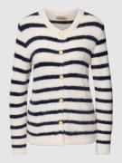 Cardigan met streepmotief