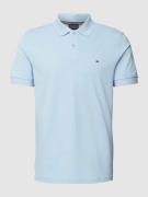 Slim fit poloshirt in effen design