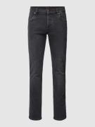 Slim fit jeans in effen design