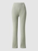 Gebreide broek met ribstructuur, model 'Colette'
