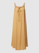Midi-jurk met dubbele spaghettibandjes, model 'DELPHINA'