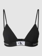 Bralette met elastische band met logo