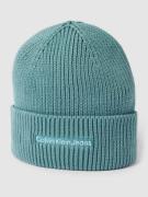 Beanie met labelstitching, model 'INSTITUTIONAL EMBRO'