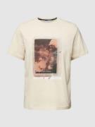 T-shirt met labelprint, model 'PHOTO'