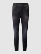Skinny fit jeans met labelpatch