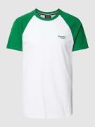 T-shirt met raglanmouwen, model 'Essential logo'