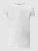 Slim fit T-shirt met stretch, model 'David'