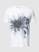 T-shirt met motiefprint, model 'Pima'