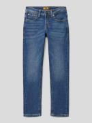 Slim fit jeans met contrastnaden, model 'GLENN'