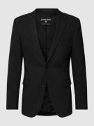 Regular fit 2-knoops colbert met wol