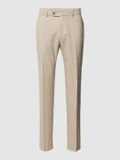Pantalon van scheerwol in gemêleerde look, model 'Shiver'