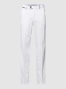 Slim fit broek met persplooien, model 'PEAKER'