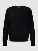 Gebreide pullover van scheerwol met ronde hals