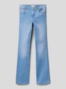 Flared fit jeans met knoopsluiting, model 'ROYAL LIFE'