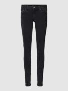 Skinny fit jeans met logodetails, model 'SOPHIE'