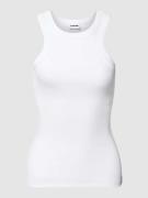 Tanktop met ribstructuur, model 'MAYA'