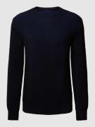 Gebreide pullover in two-tone-stijl, model 'ANDRAAS'