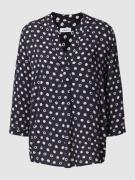 Blouseshirt van viscose met 3/4-mouwen