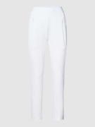 Skinny fit broek met elastische band met logo, model 'Jordi'