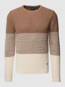 Gebreide pullover met labeldetail, model 'Arvino'
