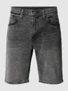 Korte regular fit jeans met knoopsluiting