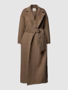 Oversized lange jas met reverskraag, model 'CLARA'