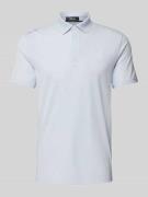 Tailored fit poloshirt met labelstitching