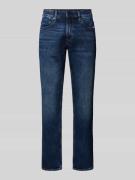 Straight fit jeans met steekzakken, model 'Mosa'