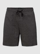 Sweatshorts met ruitmotief, model 'Boxer'