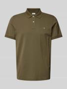 Regular fit poloshirt met labelstitching, model 'SHIELD'