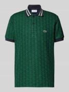 Classic fit poloshirt met all-over motief