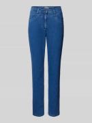 Straight leg jeans met siernaden, model 'Laura'