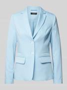 Blazer in effen design met paspelzakken