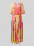 Maxi-jurk met bloemenmotief, model 'FERIALE'