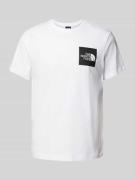 T-shirt met labelprint, model 'FINE'