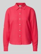 Linnen blouse met platte kraag, model 'Lino'