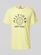 T-shirt met labelprint, model 'HILFIGER COIN'