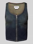 Denim tanktop met ritssluiting, model 'Redondo'