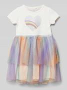 Mini-jurk met motiefprint, model 'HAPPI'
